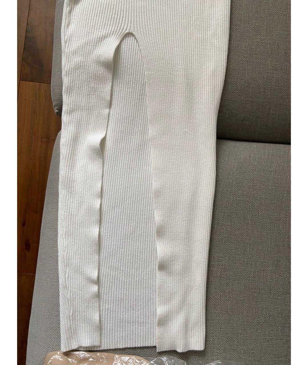 SELF-PORTRAIT Белое вискозное повседневное платье, фото 6