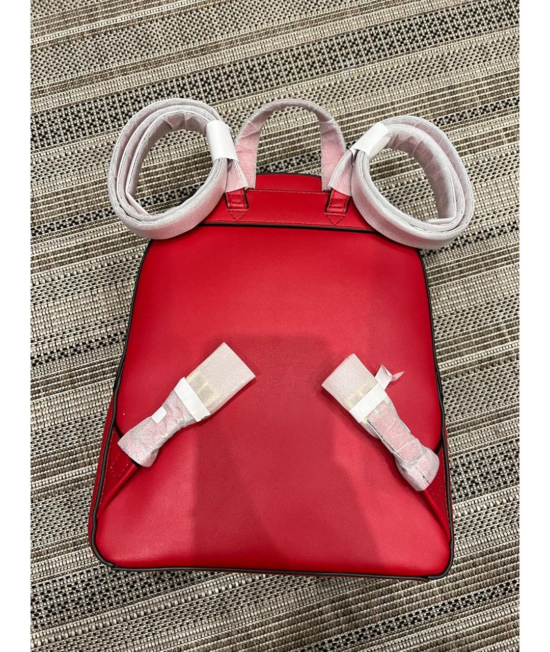 MICHAEL KORS Красный кожаный рюкзак, фото 2