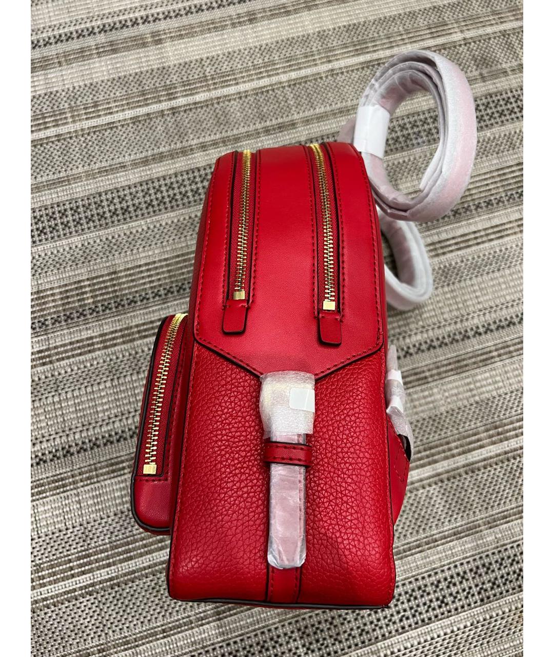 MICHAEL KORS Красный кожаный рюкзак, фото 3