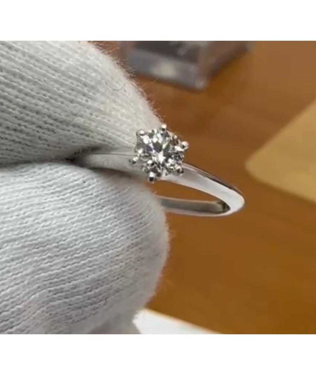 TIFFANY&CO Белое платиновое кольцо, фото 2