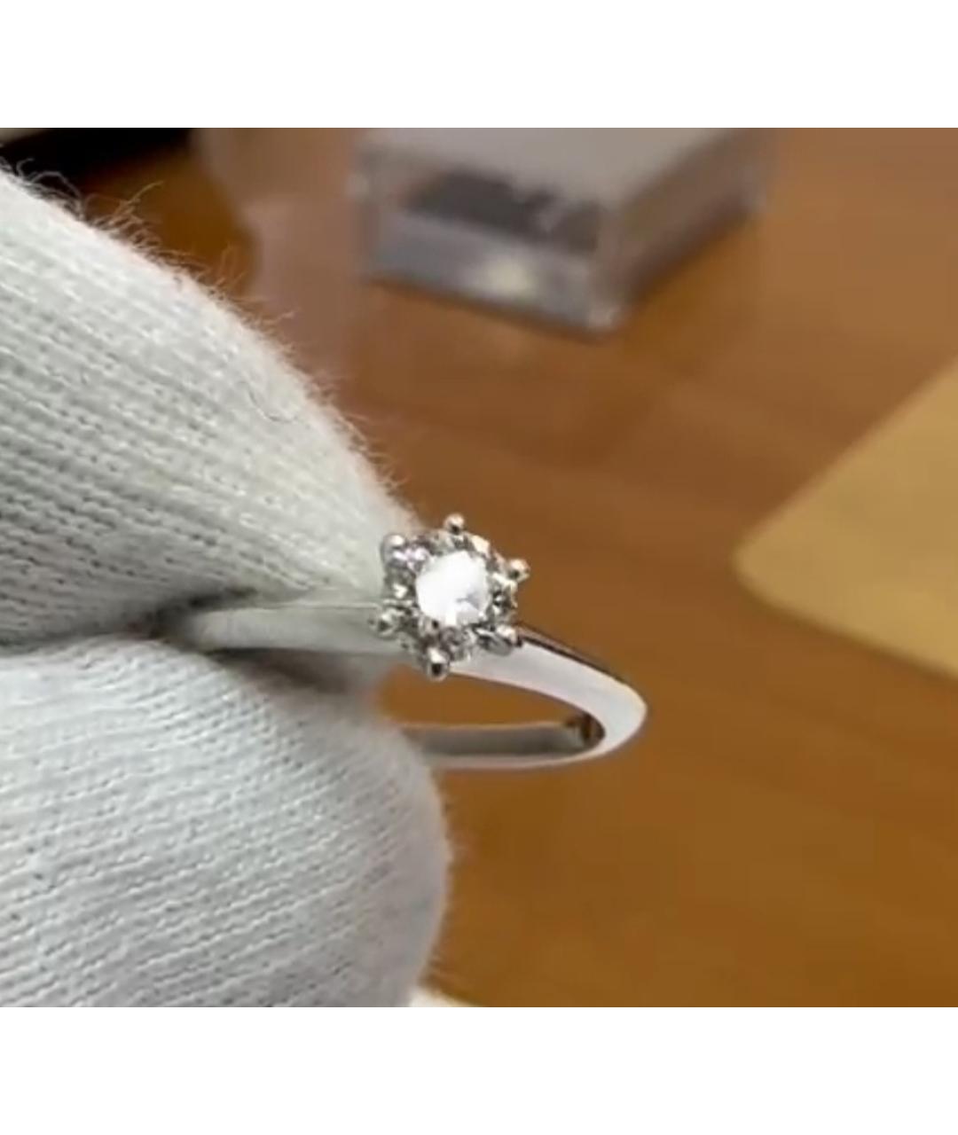 TIFFANY&CO Белое платиновое кольцо, фото 4