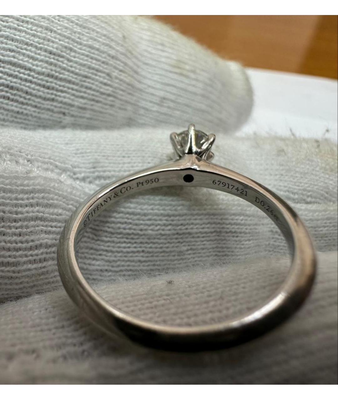 TIFFANY&CO Белое платиновое кольцо, фото 3