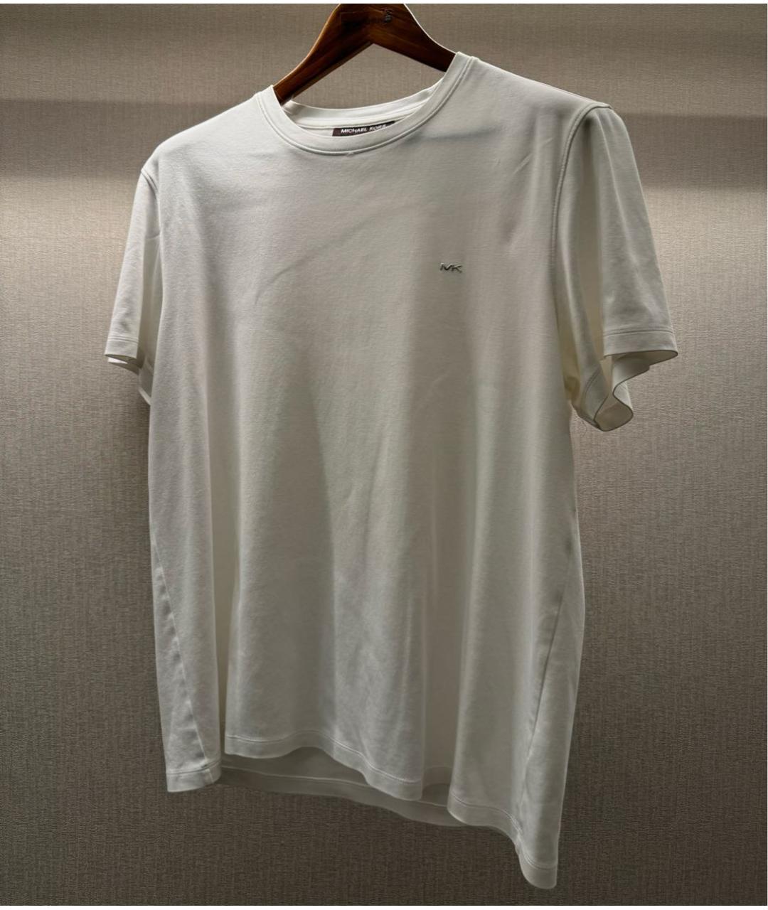 MICHAEL KORS Белая хлопковая футболка, фото 3