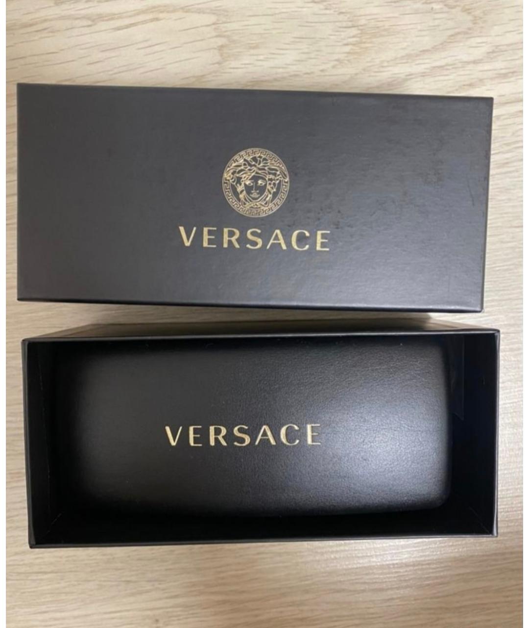 VERSACE Оранжевое пластиковые солнцезащитные очки, фото 6