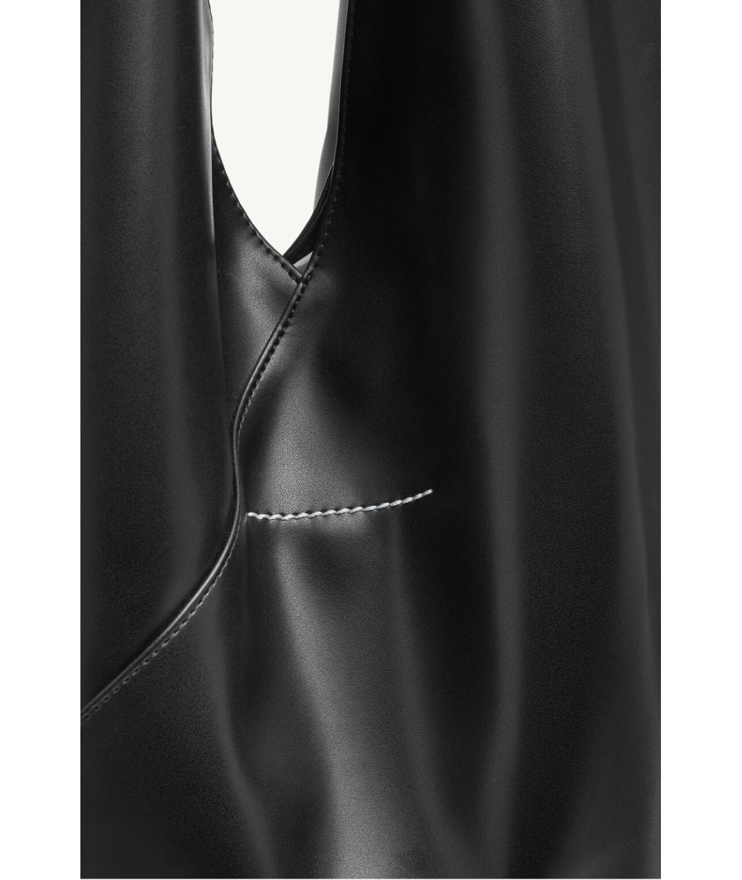 MM6 MAISON MARGIELA Черная дорожная/спортивная сумка из искусственной кожи, фото 5