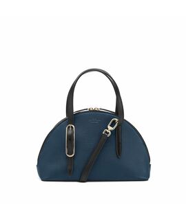 Сумка тоут SMYTHSON Women's Blue Moon-shaped Leather Shoulder Bag