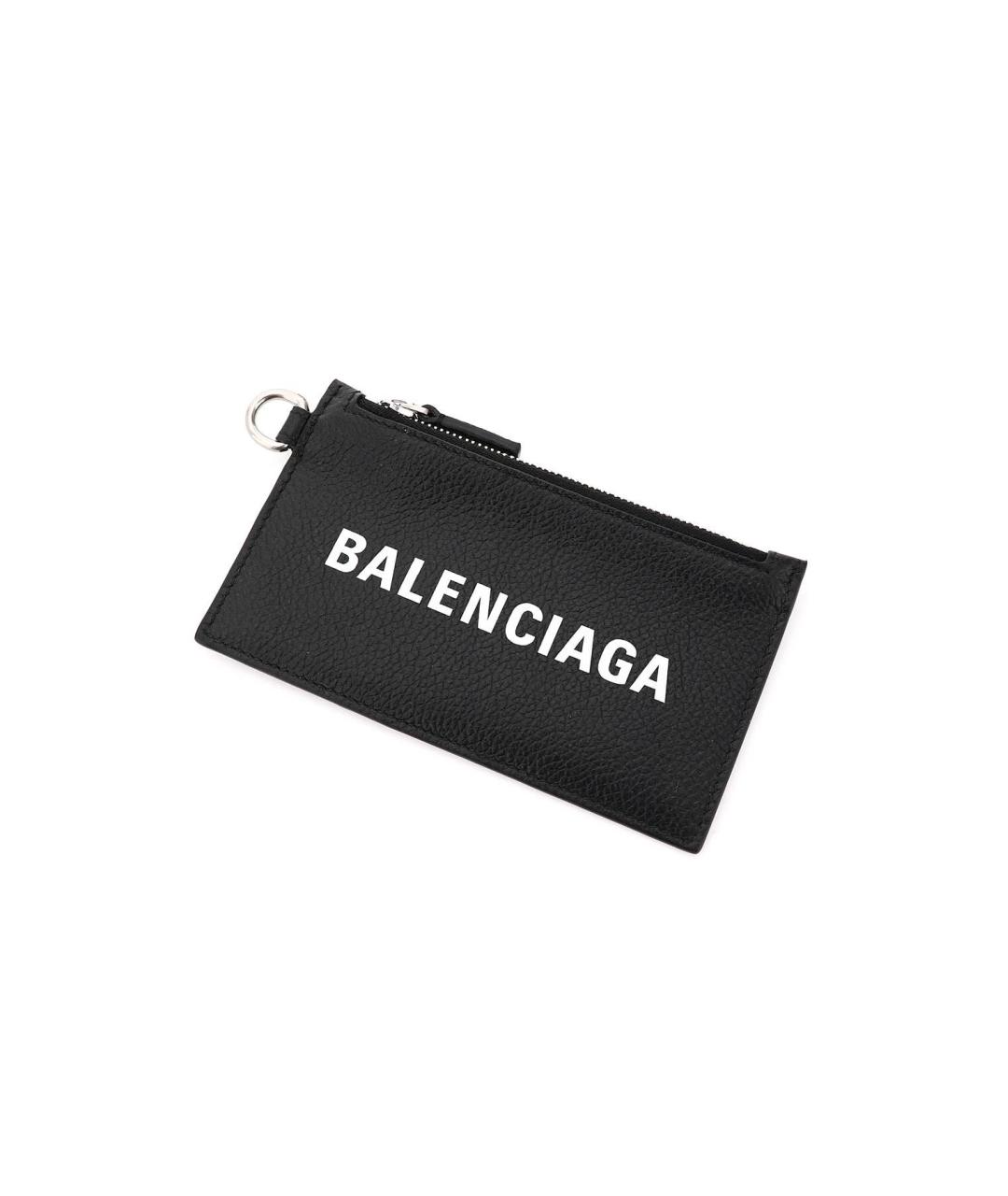 BALENCIAGA Черный кожаный кардхолдер, фото 6