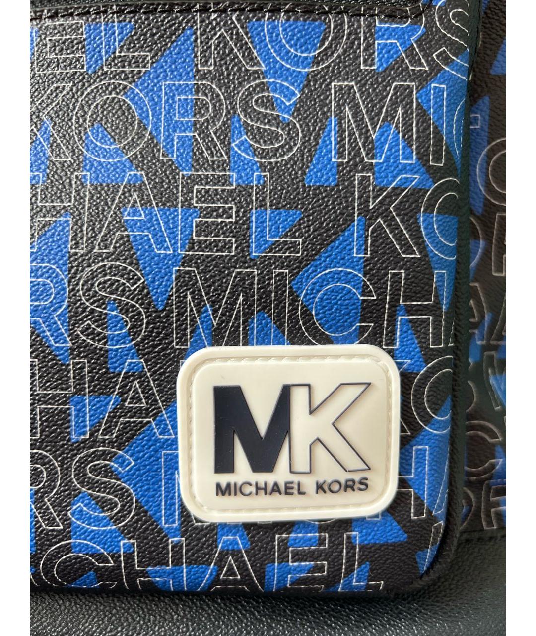 MICHAEL KORS Синий кожаный рюкзак, фото 5