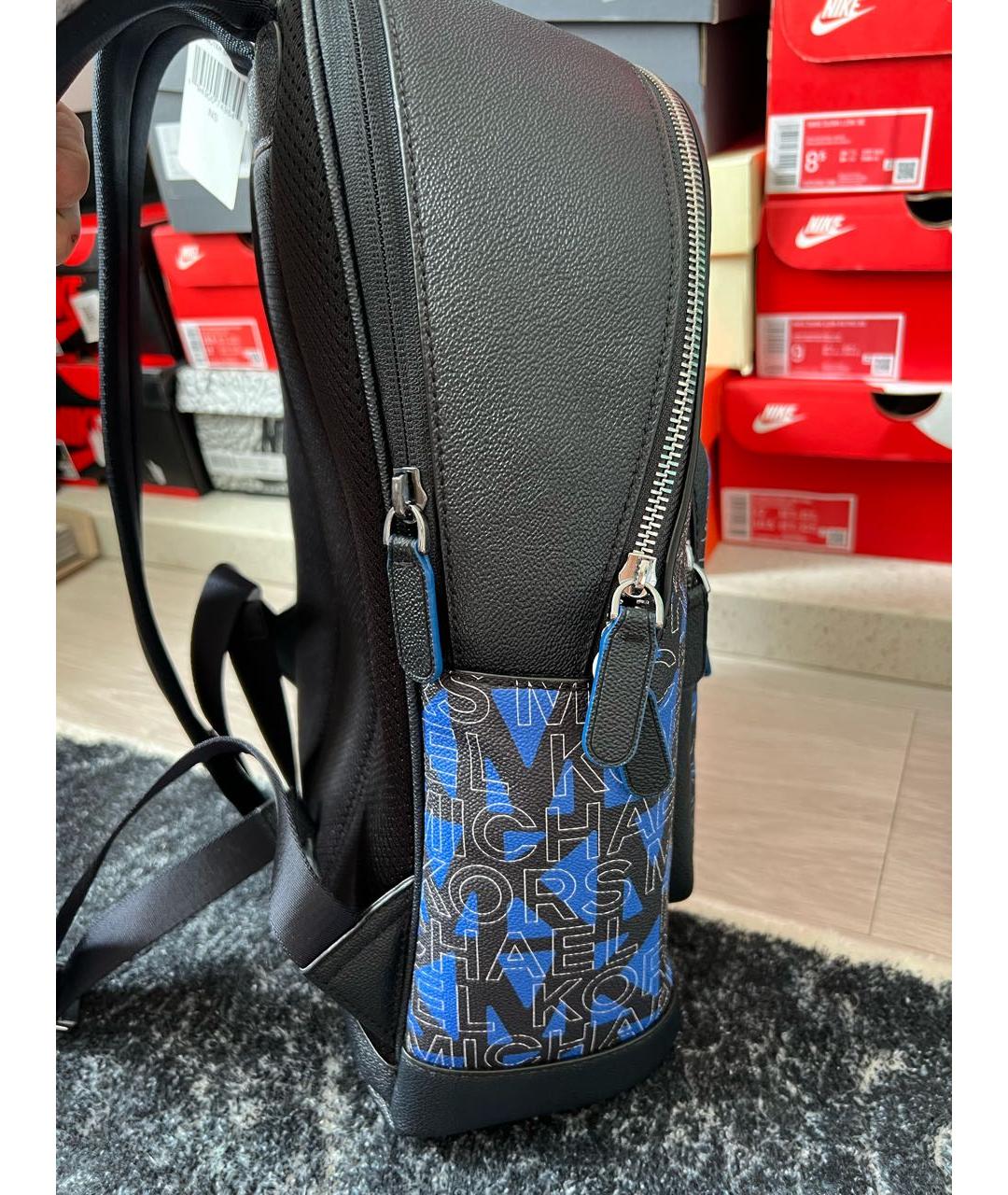 MICHAEL KORS Синий кожаный рюкзак, фото 7