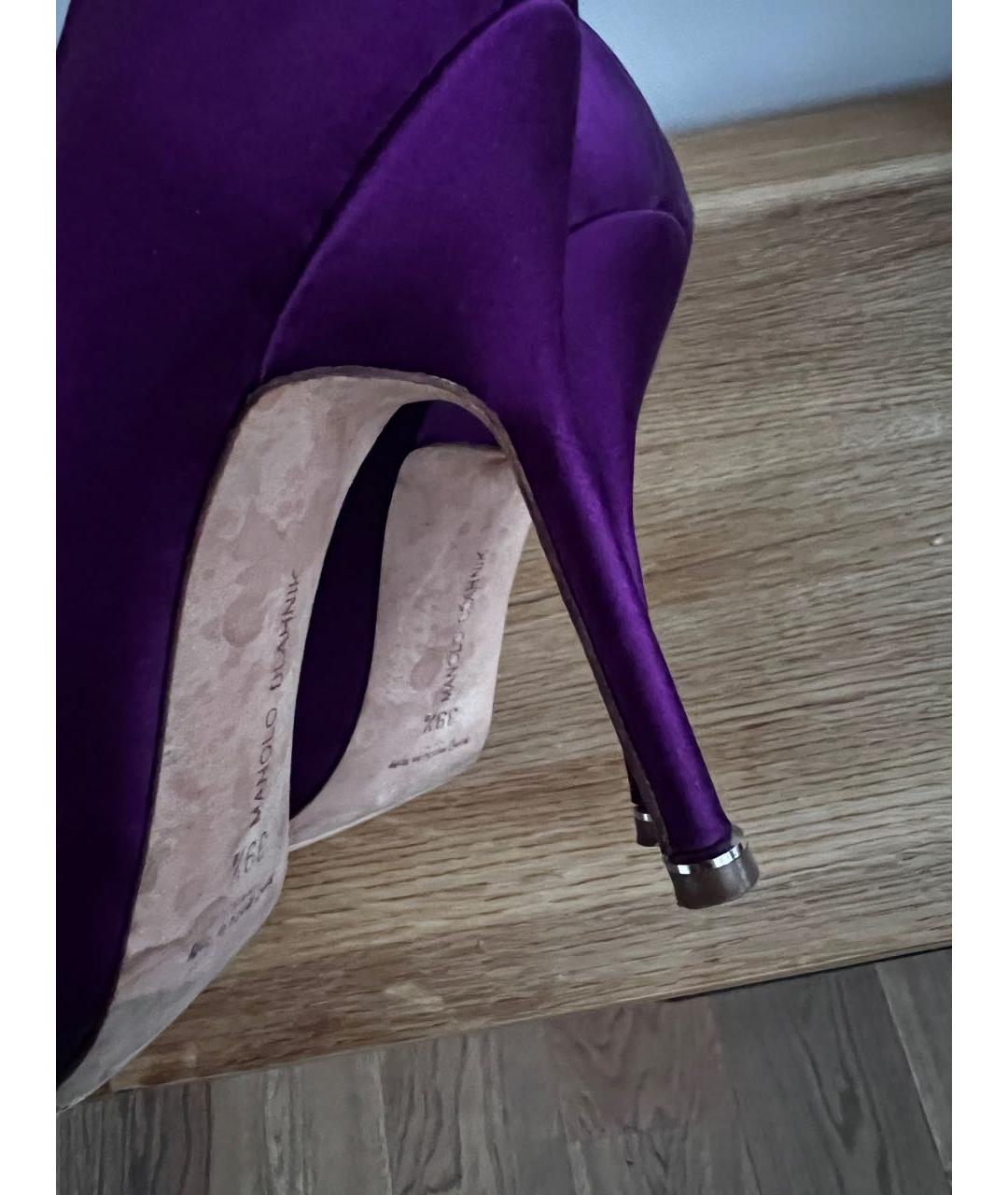 MANOLO BLAHNIK Фиолетовые туфли, фото 6