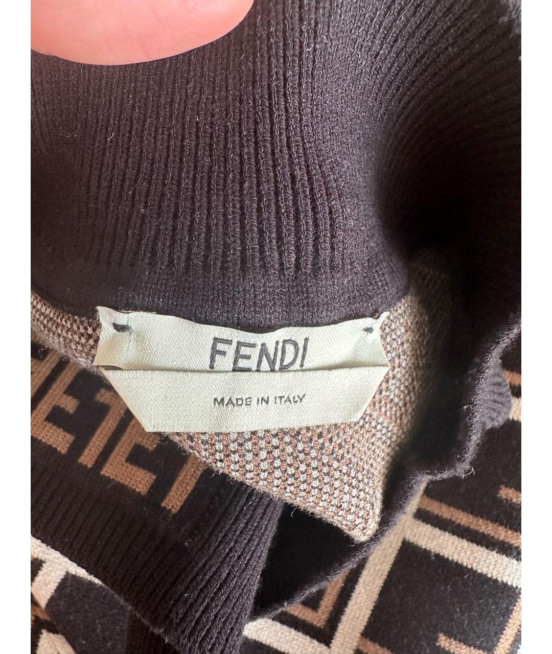 FENDI Мульти вискозная юбка миди, фото 4