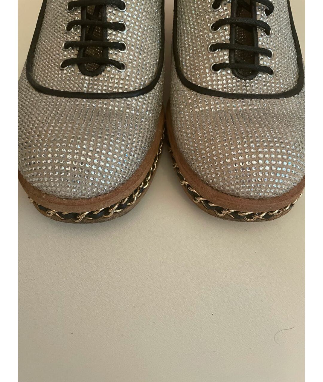 CHANEL PRE-OWNED Серебряные кожаные ботинки, фото 4