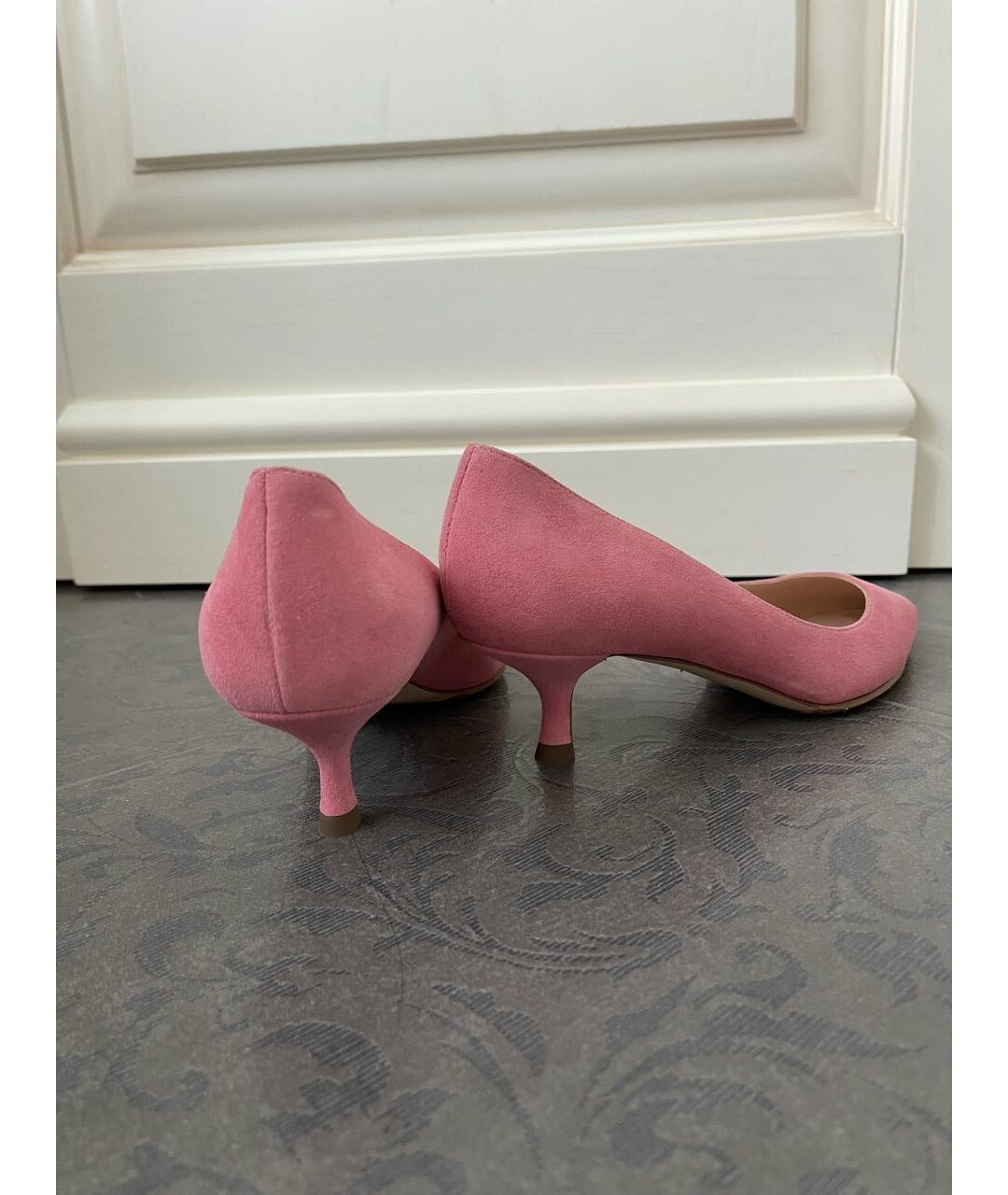 SERGIO ROSSI Розовые замшевые туфли, фото 4