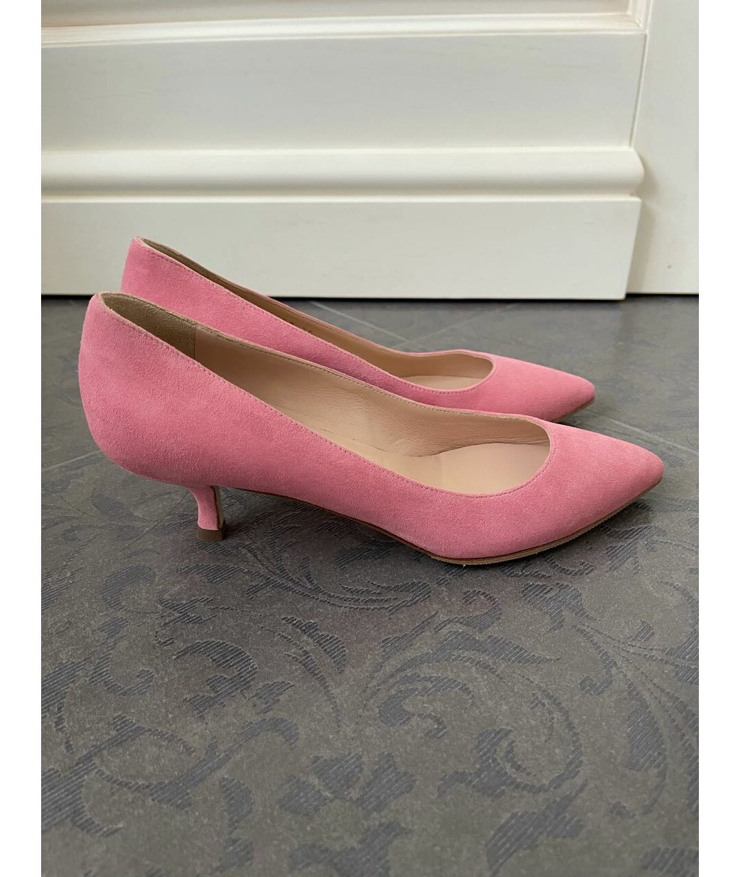 SERGIO ROSSI Розовые замшевые туфли, фото 6