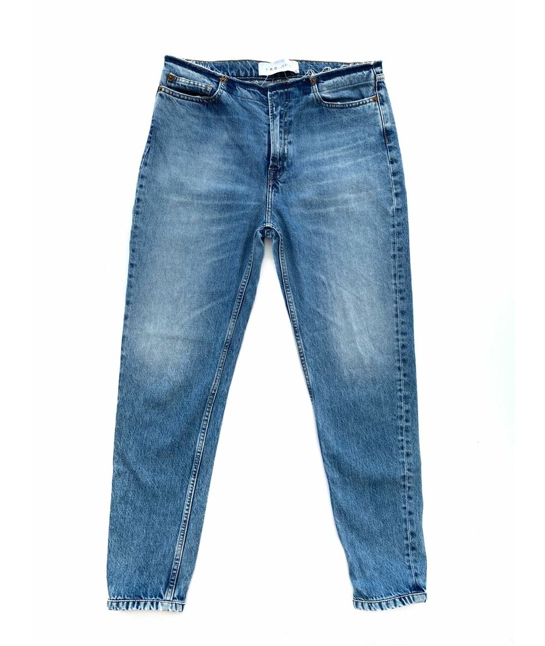 IRO Голубые хлопковые джинсы слим, фото 1