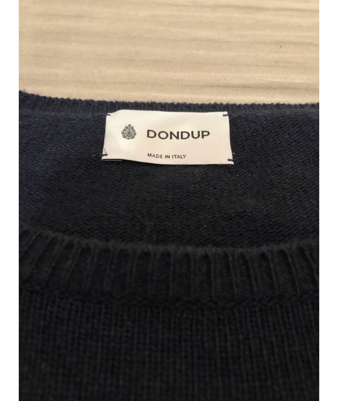 DONDUP Темно-синий шерстяной джемпер / свитер, фото 8