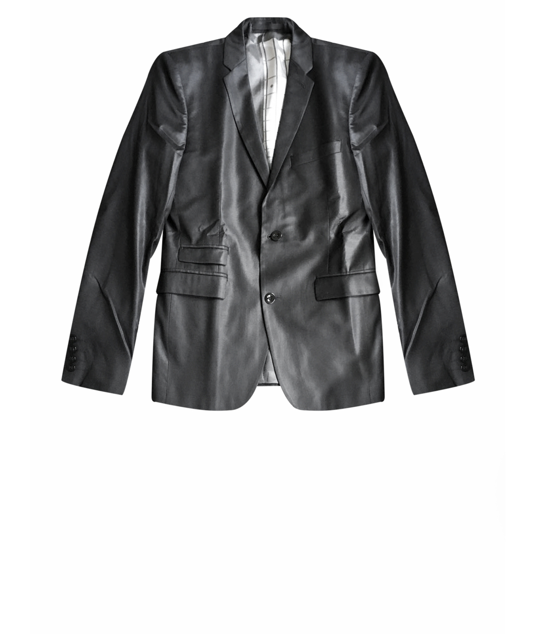 AZZARO Черный шерстяной пиджак, фото 1