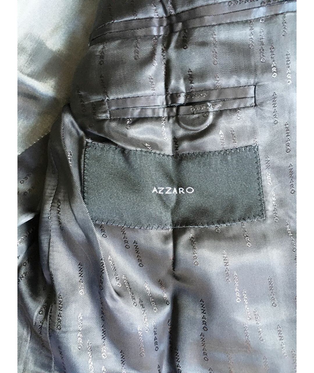AZZARO Черный шерстяной пиджак, фото 3