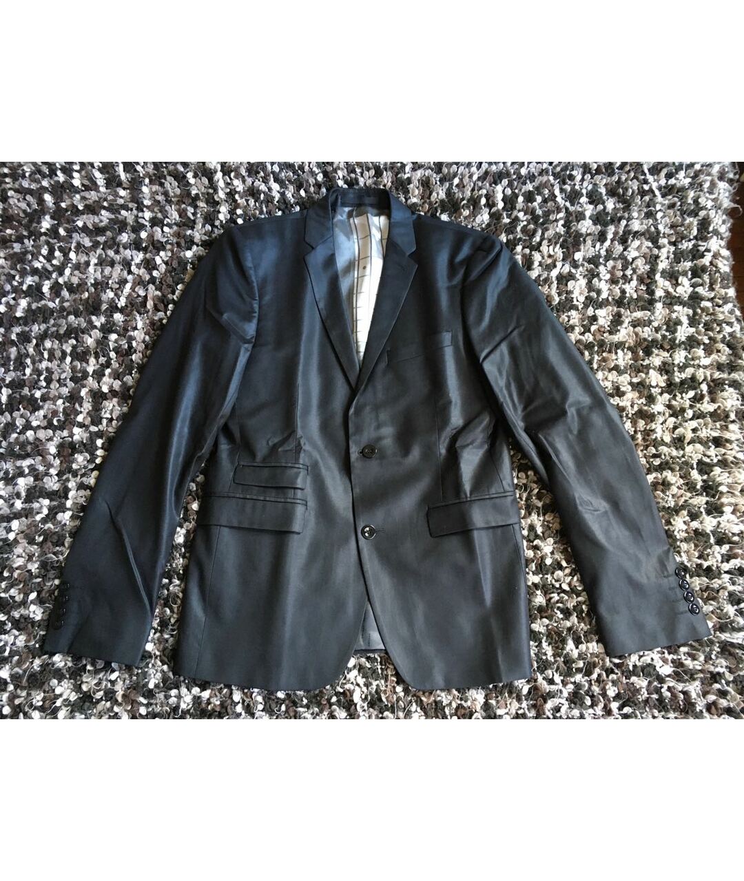 AZZARO Черный шерстяной пиджак, фото 5