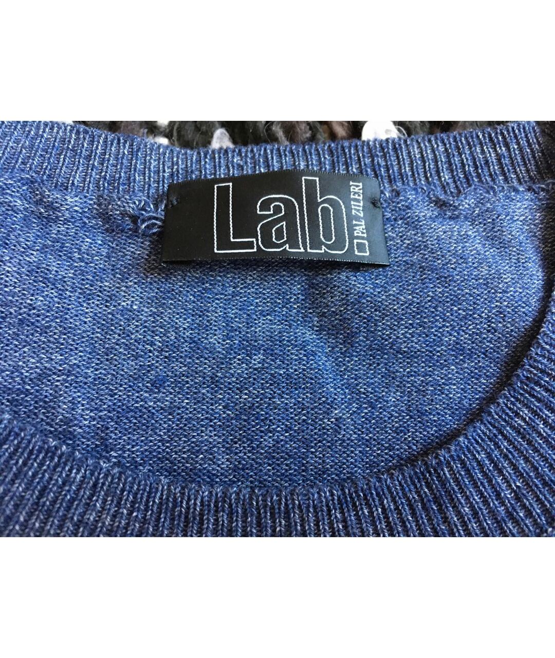 PAL ZILERI Синий хлопковый джемпер / свитер, фото 2