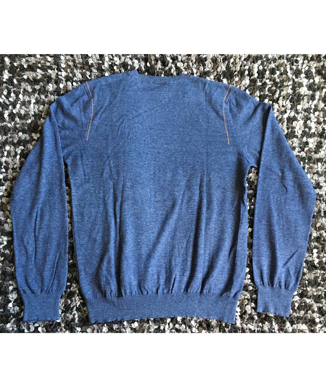 PAL ZILERI Синий хлопковый джемпер / свитер, фото 4