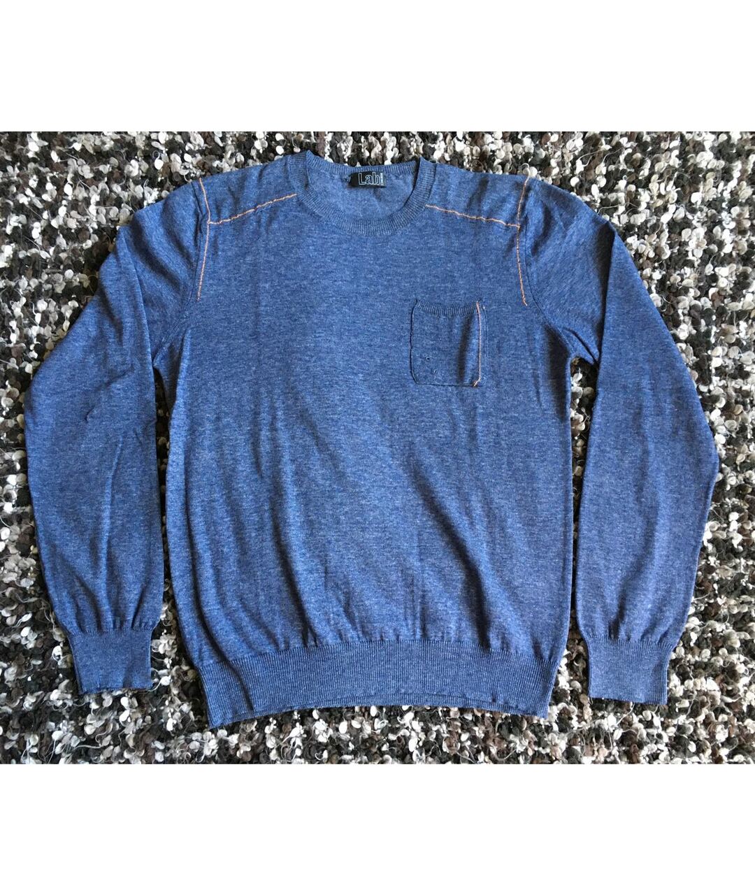 PAL ZILERI Синий хлопковый джемпер / свитер, фото 5