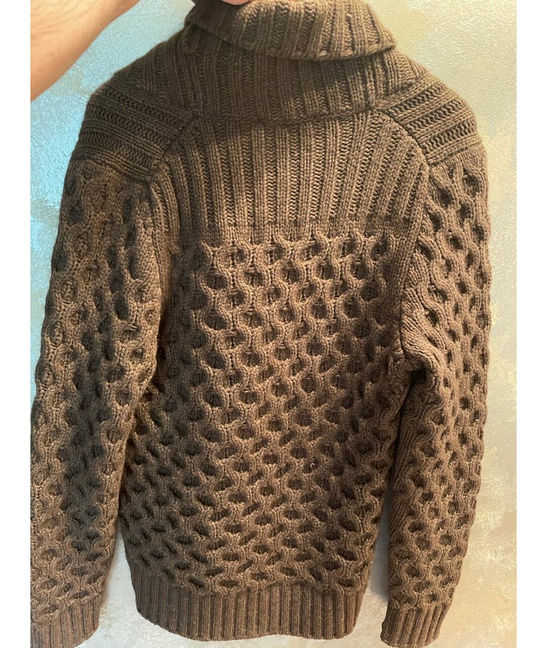 ZANONE Коричневый шерстяной джемпер / свитер, фото 3