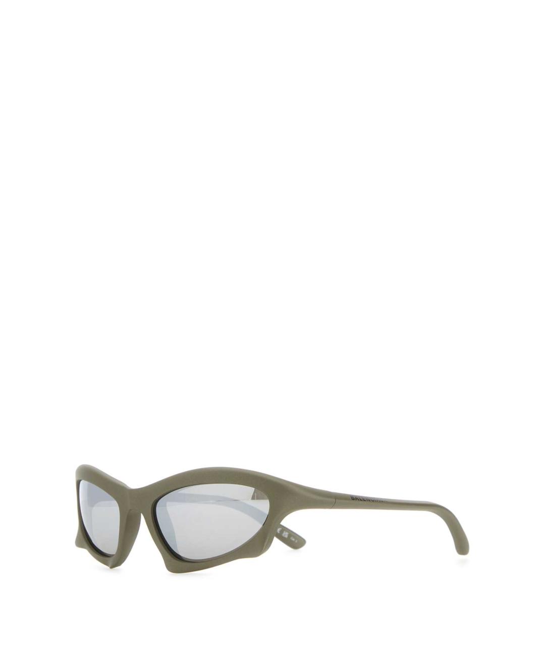 BALENCIAGA Хаки солнцезащитные очки, фото 1
