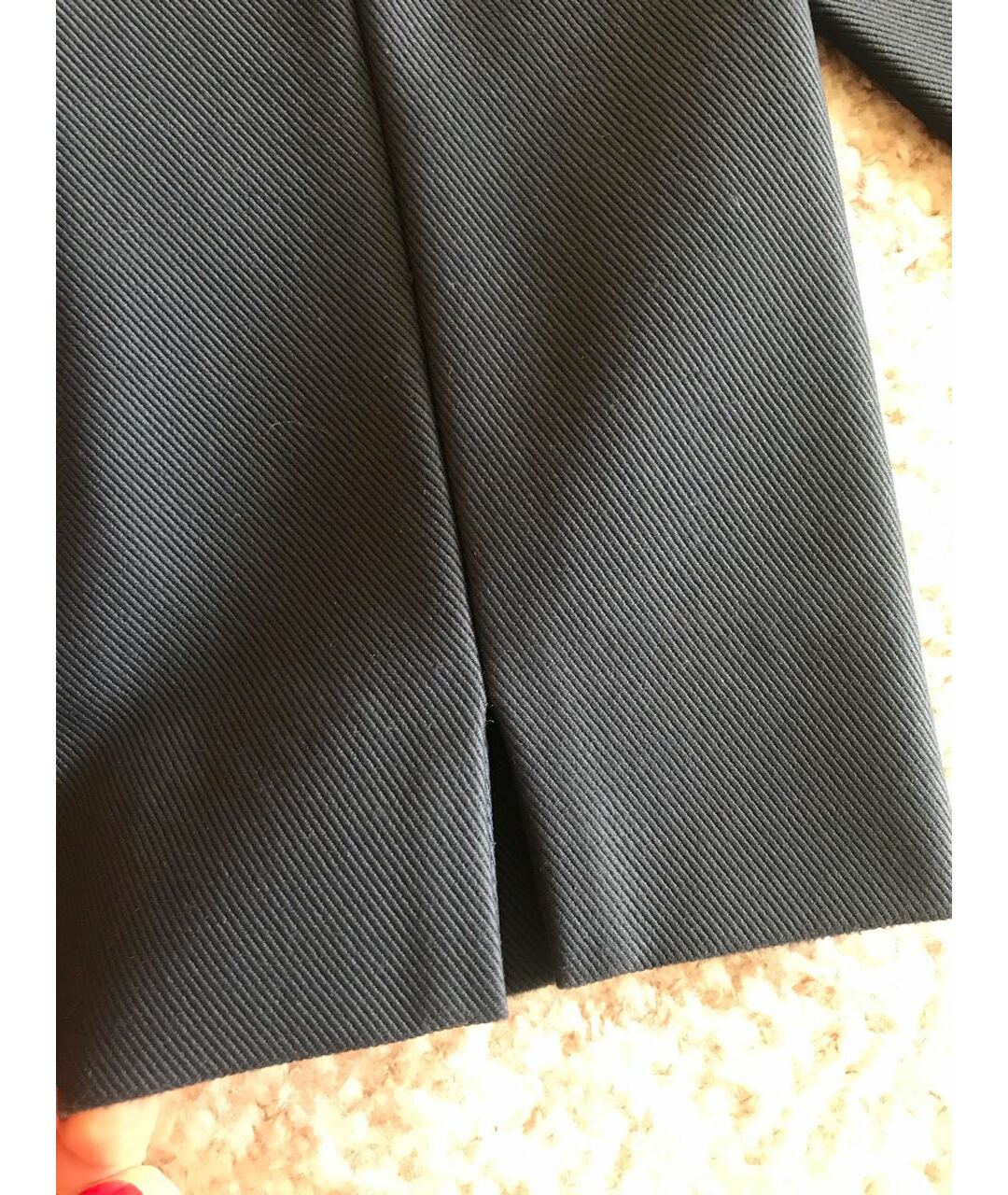 LORO PIANA Темно-синие прямые брюки, фото 6