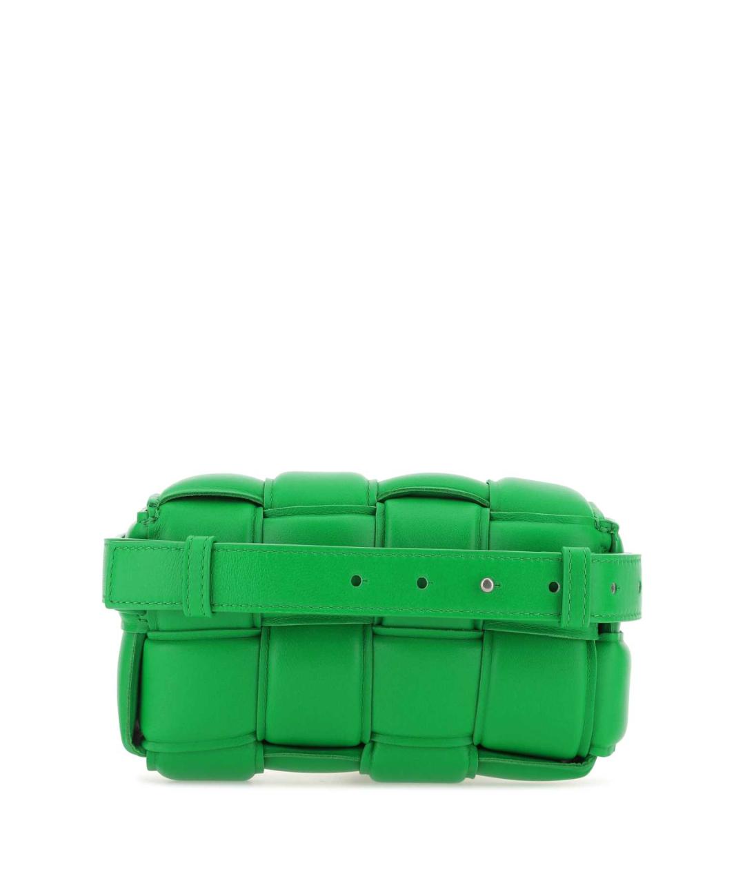 BOTTEGA VENETA Зеленая кожаная поясная сумка, фото 3