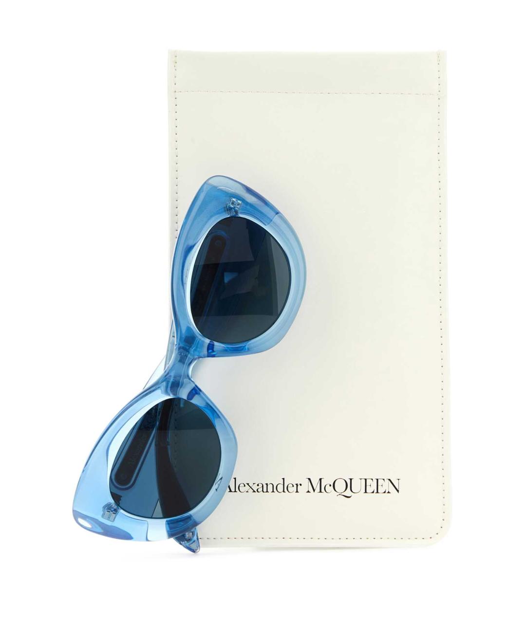 ALEXANDER MCQUEEN Голубые солнцезащитные очки, фото 3