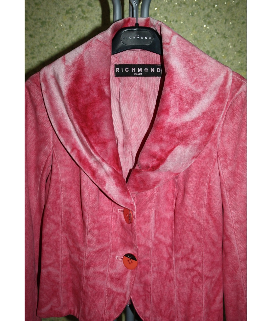 JOHN RICHMOND Розовый хлопковый жакет/пиджак, фото 5