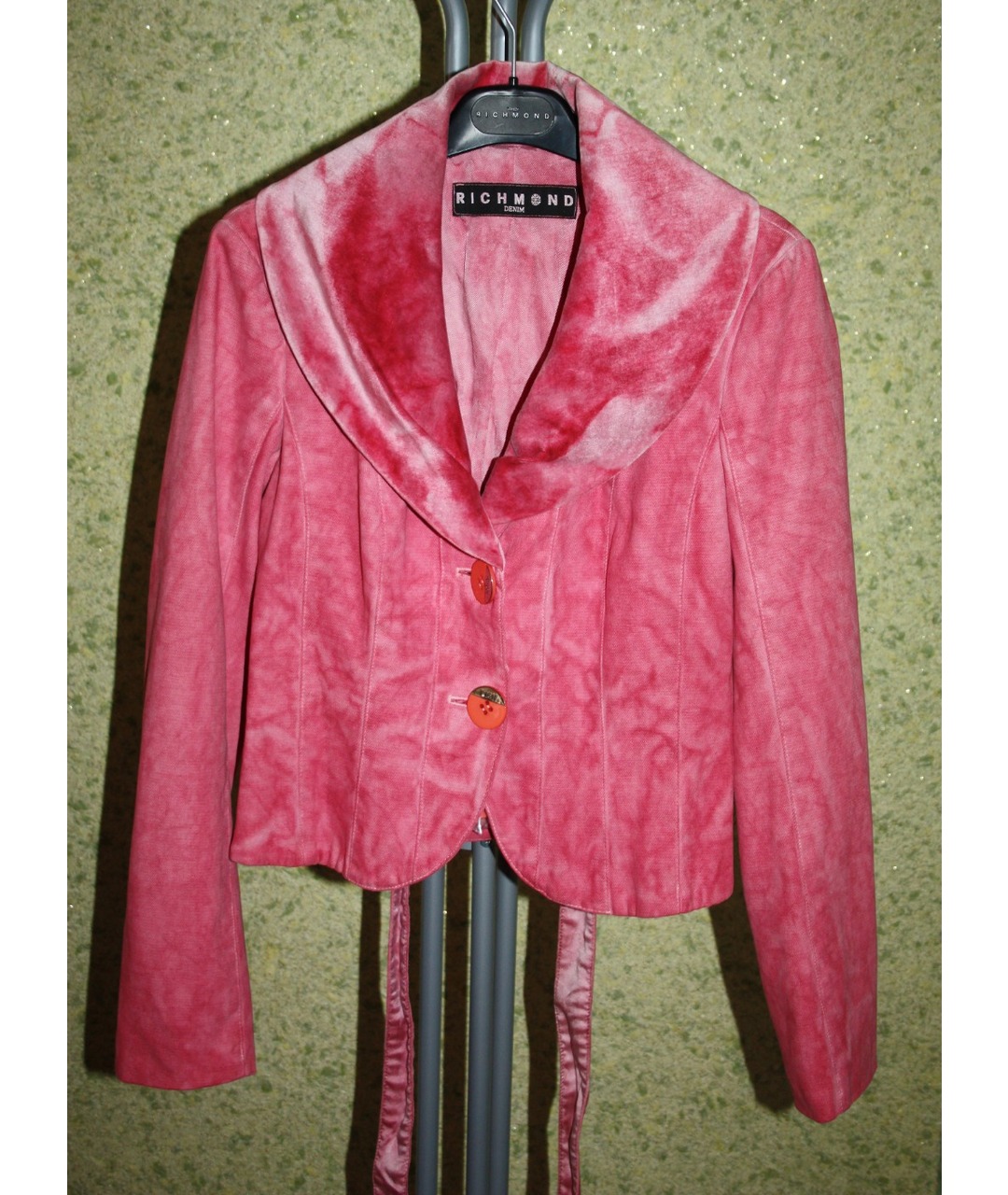 JOHN RICHMOND Розовый хлопковый жакет/пиджак, фото 4