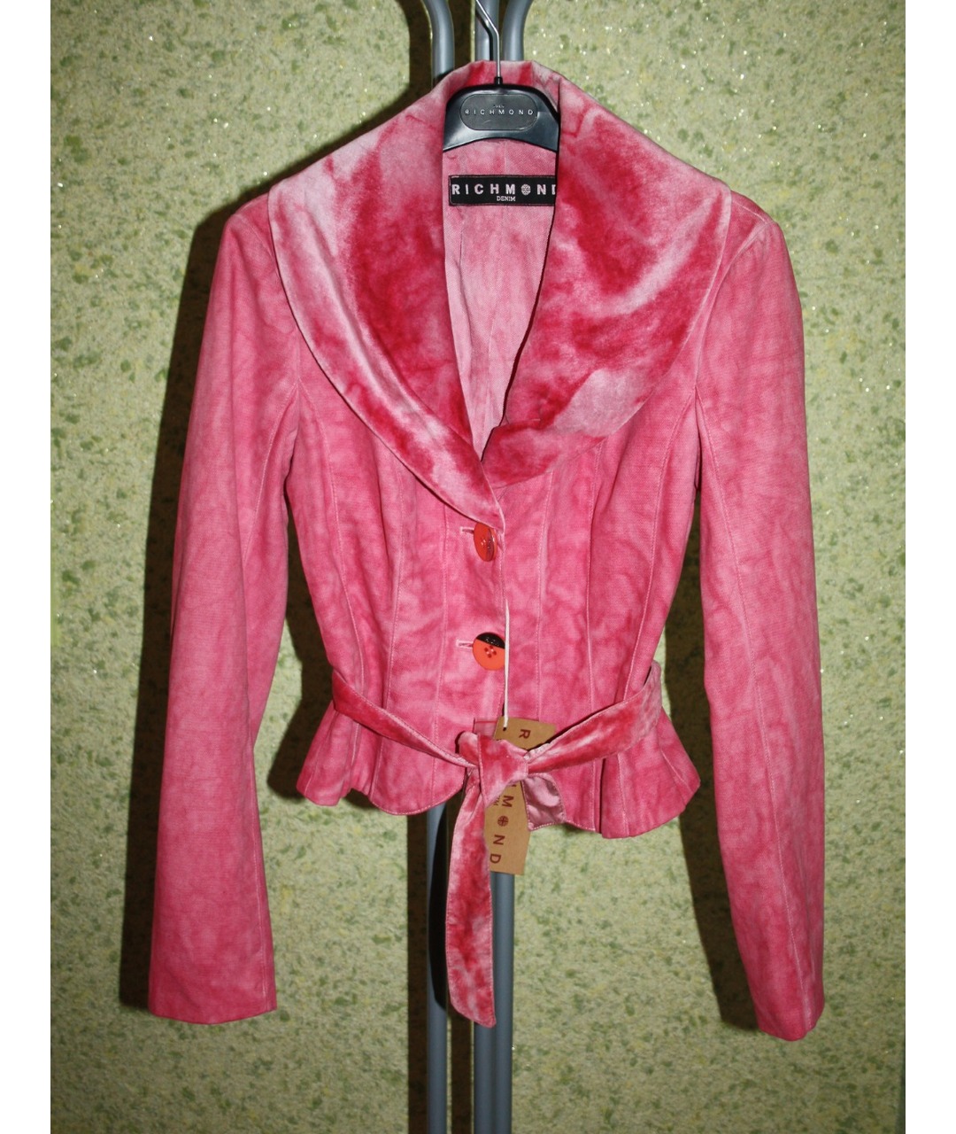 JOHN RICHMOND Розовый хлопковый жакет/пиджак, фото 6