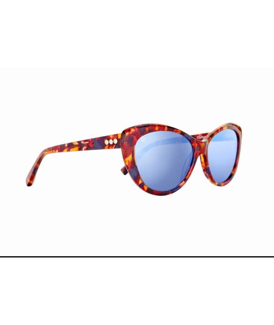 TAYLOR Бордовые пластиковые солнцезащитные очки, фото 2