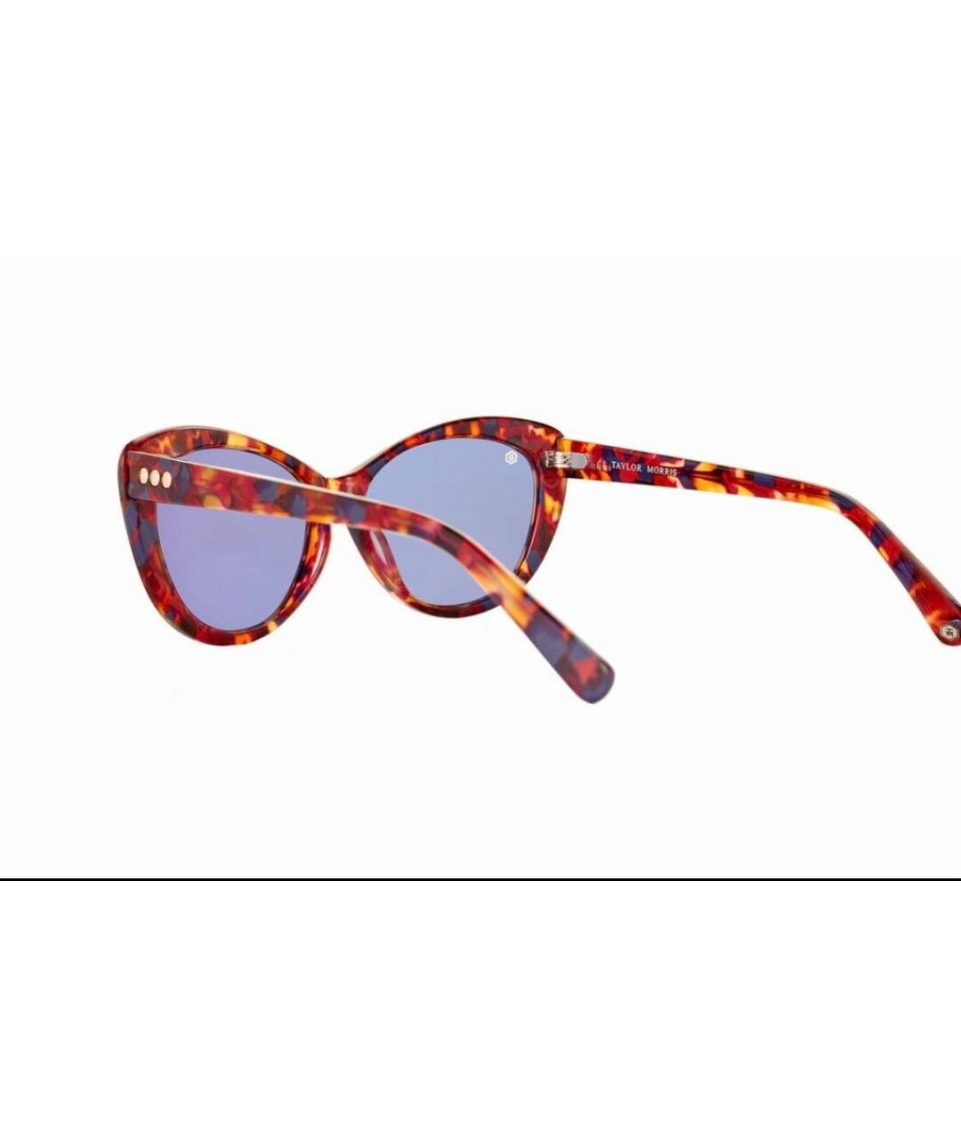 TAYLOR Бордовые пластиковые солнцезащитные очки, фото 3