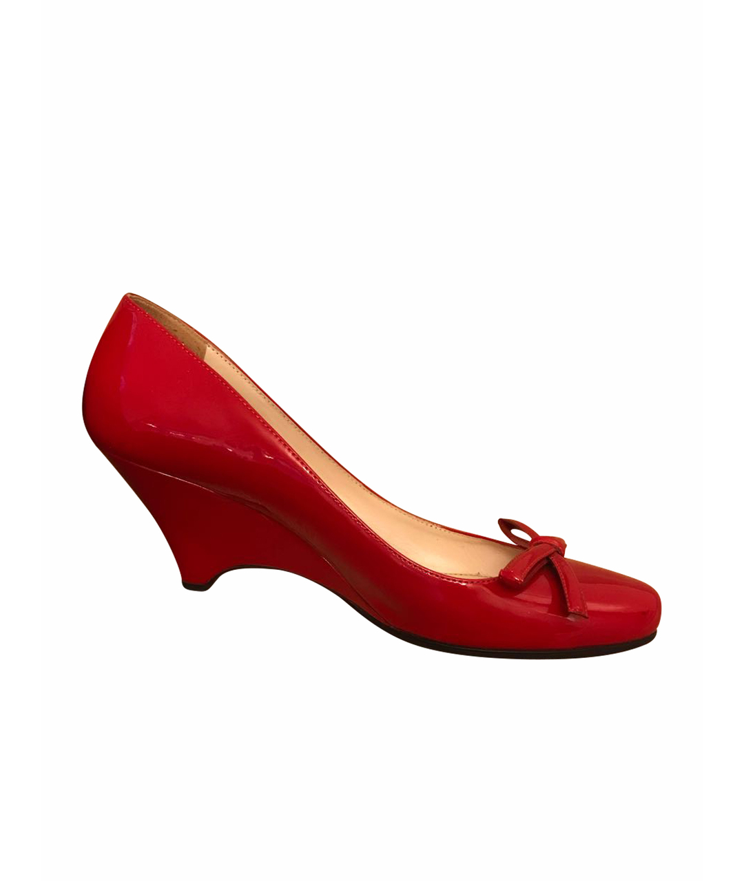 PRADA Красные туфли из лакированной кожи, фото 1