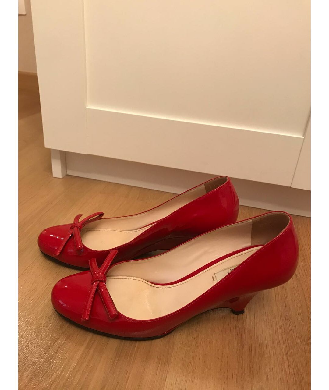 PRADA Красные туфли из лакированной кожи, фото 2