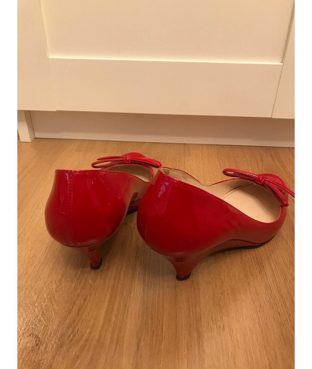 PRADA Красные туфли из лакированной кожи, фото 4