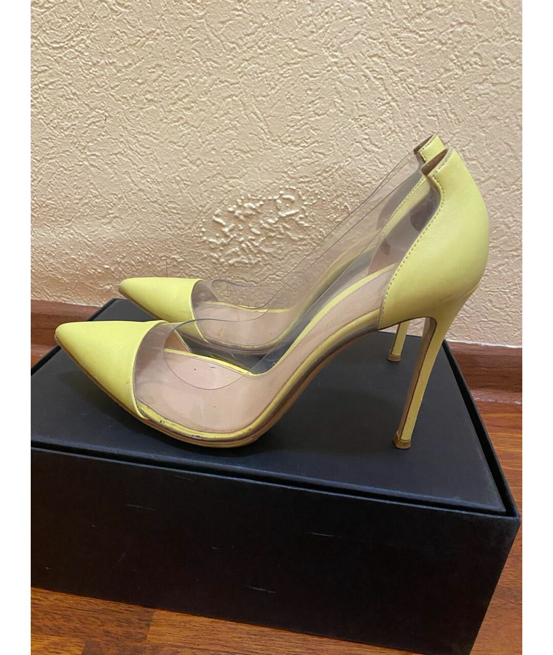 GIANVITO ROSSI Желтые кожаные туфли, фото 6