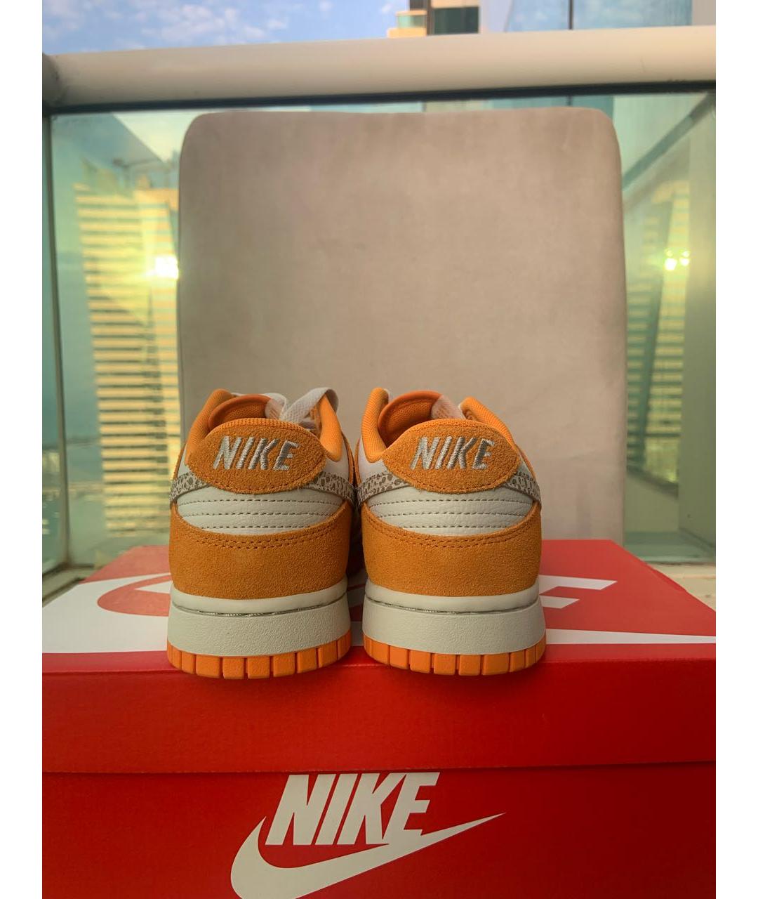 NIKE Оранжевое замшевые кроссовки, фото 6