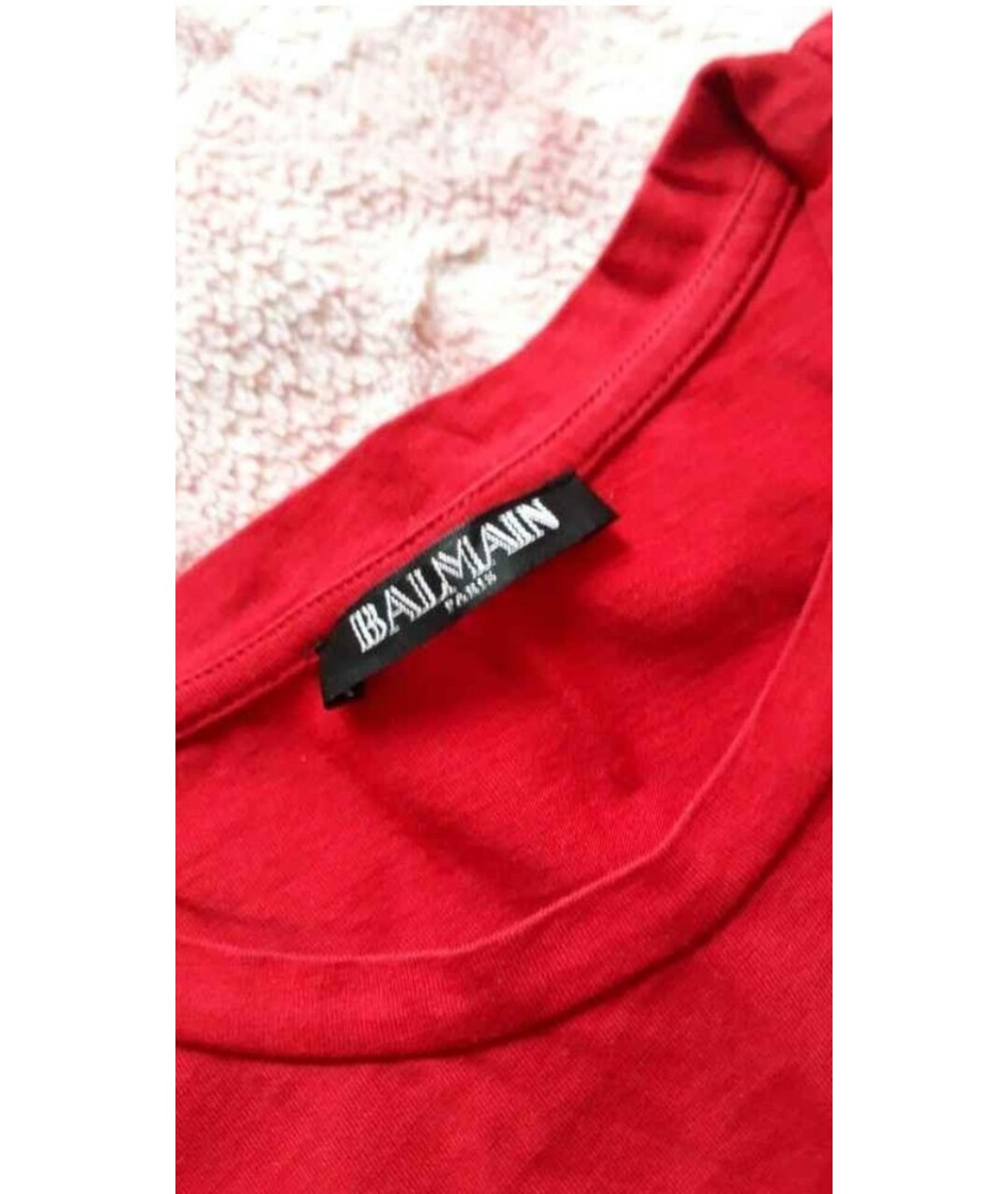 BALMAIN Красная хлопковая рубашка, фото 3