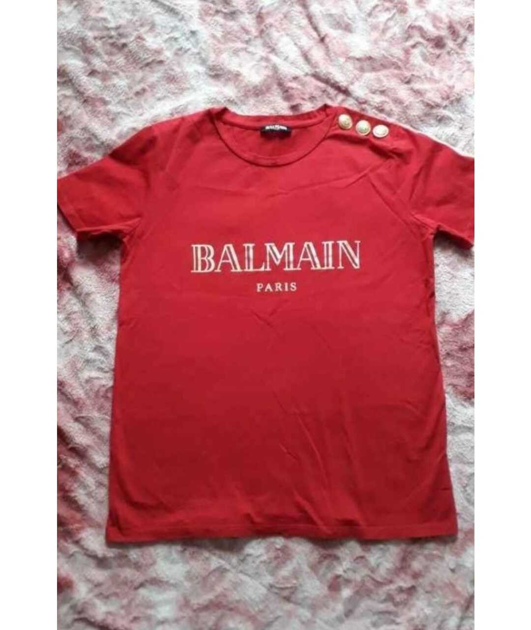 BALMAIN Красная хлопковая рубашка, фото 5