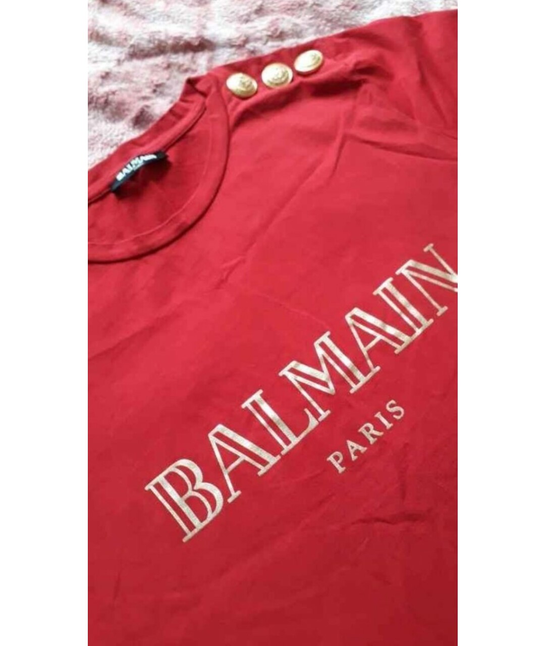 BALMAIN Красная хлопковая рубашка, фото 2
