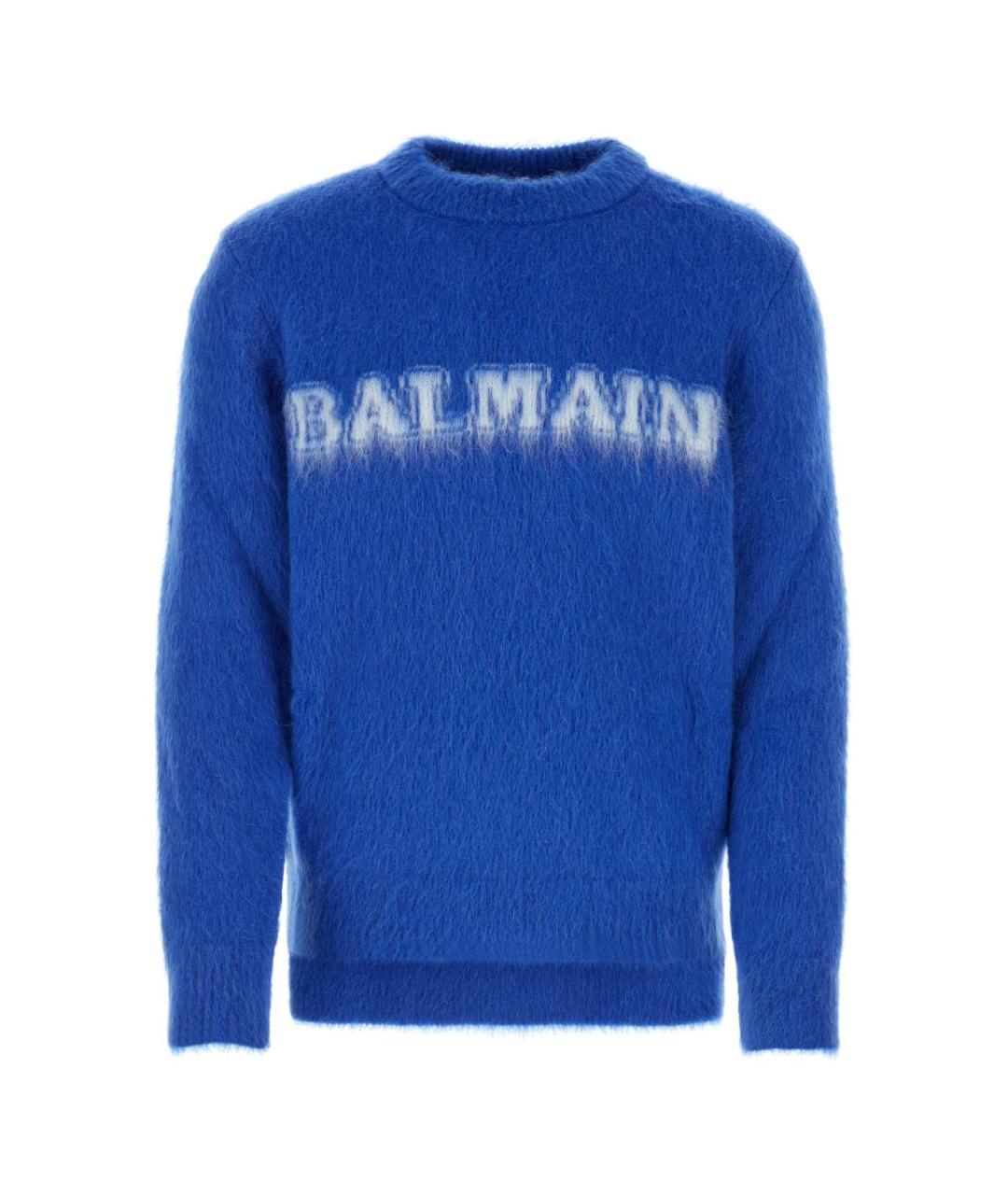 BALMAIN Синий джемпер / свитер, фото 1