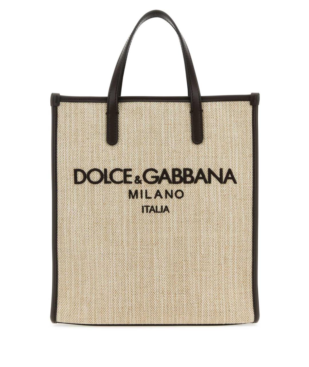 DOLCE&GABBANA Бежевая сумка тоут, фото 1