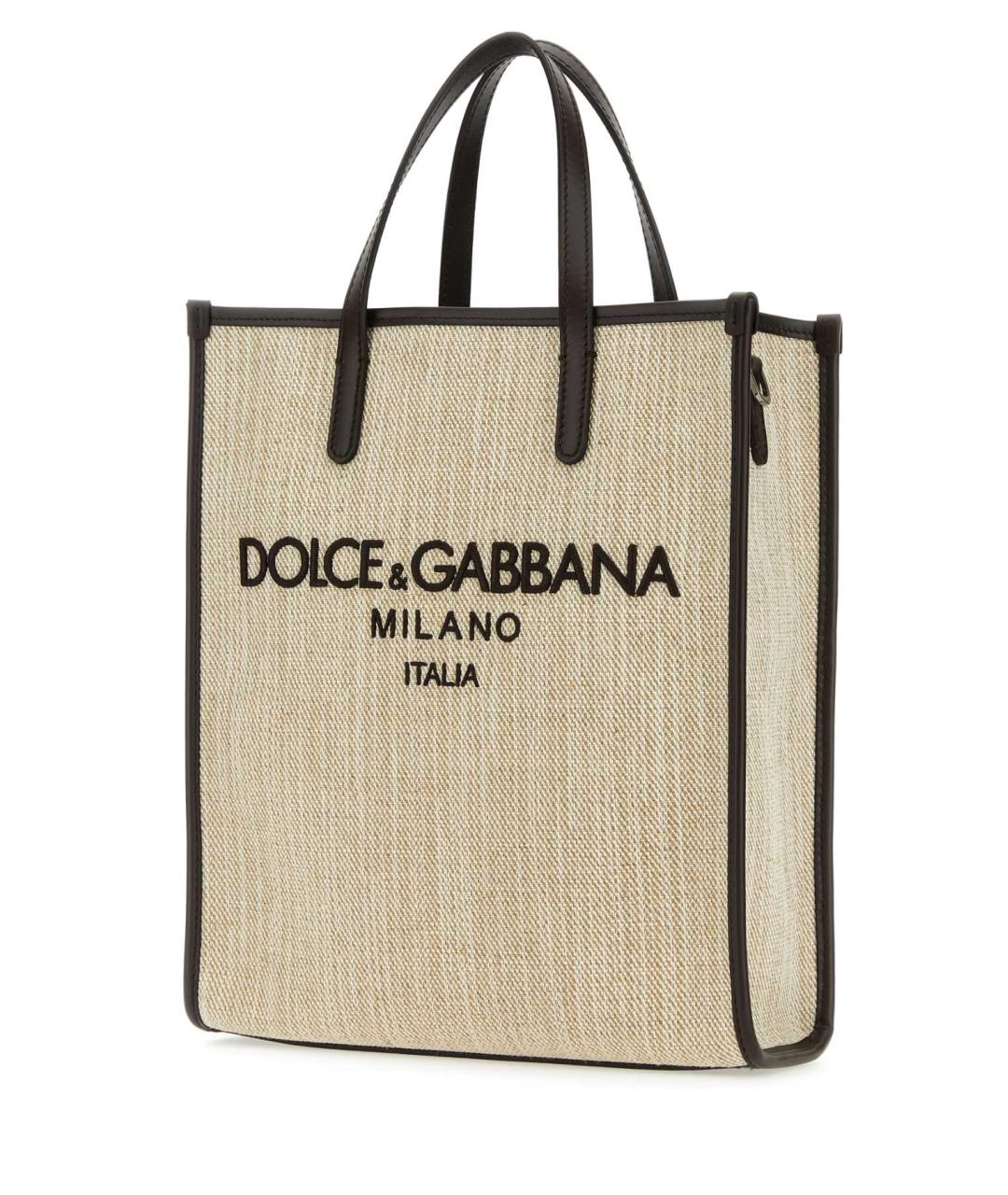 DOLCE&GABBANA Бежевая сумка тоут, фото 2