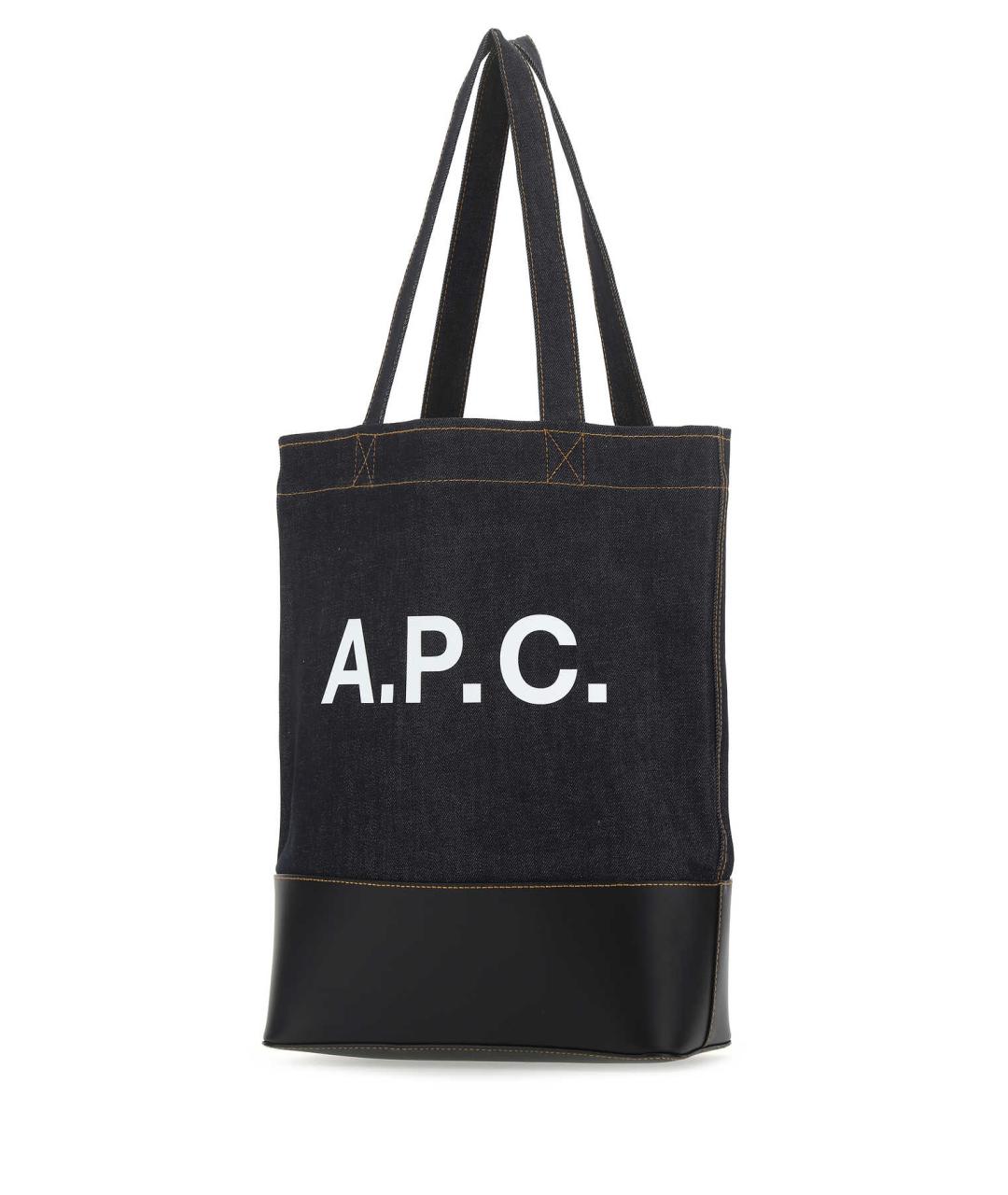 A.P.C. Темно-синяя сумка тоут, фото 2