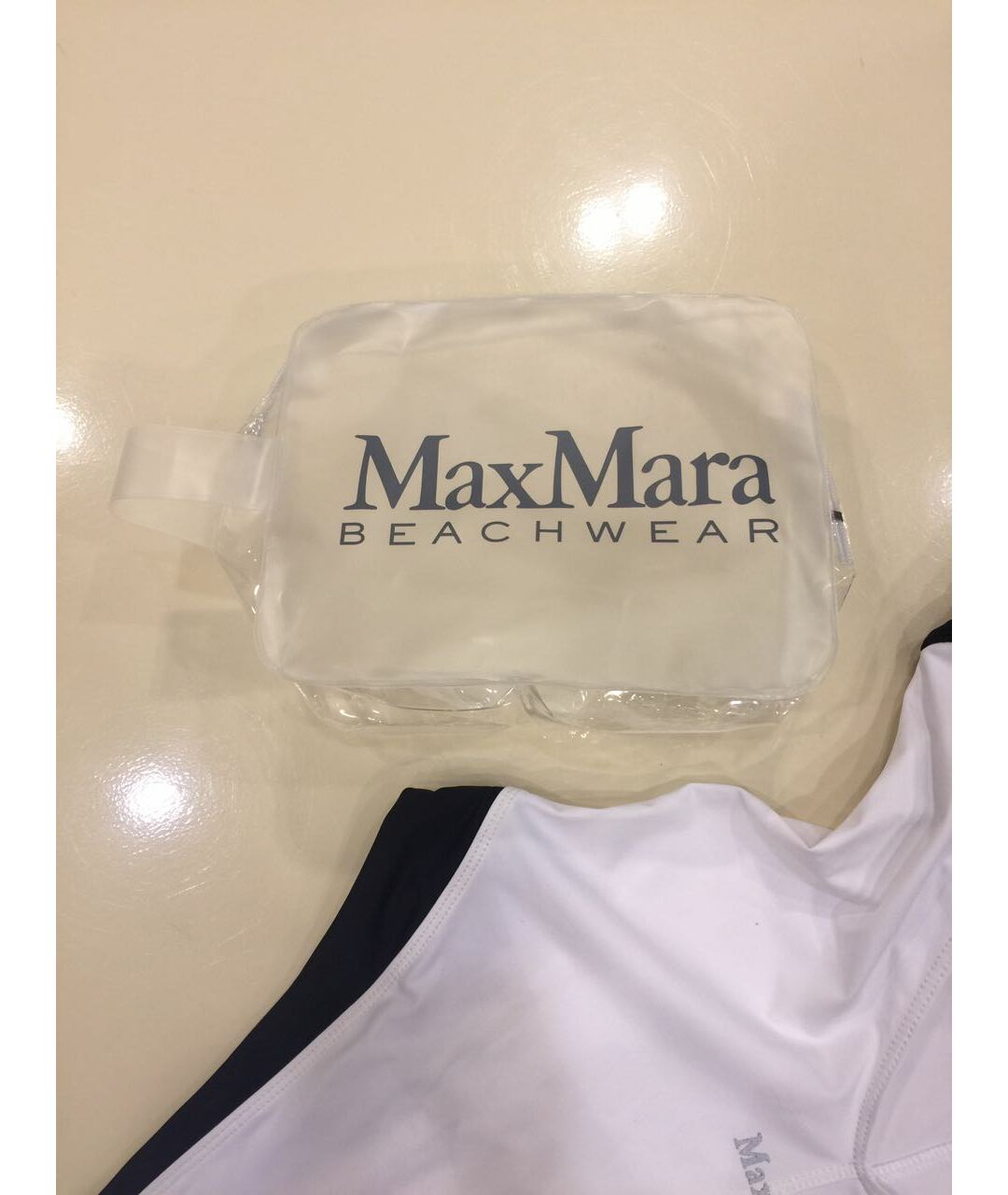 MAX MARA Белый полиамидовый купальник, фото 6