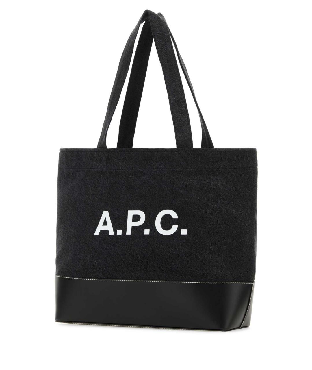 A.P.C. Черная сумка тоут, фото 2
